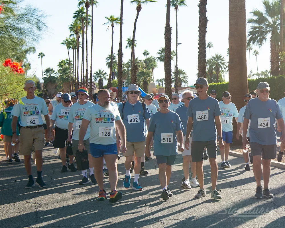 Walkers on the course